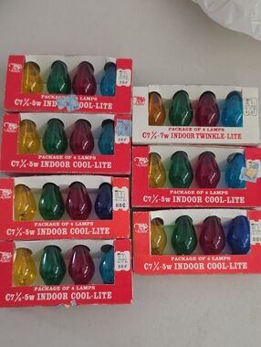Indoor Cool-Lite C7 4-Pack Decorative Replacement Bulbs - Multi Color